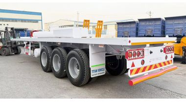 Truck Flatbed Trailer 3 Axle will be sent to Zambia
