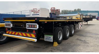 3 Axle Semi Truck Flatbed Trailer will be Sent to Zambia