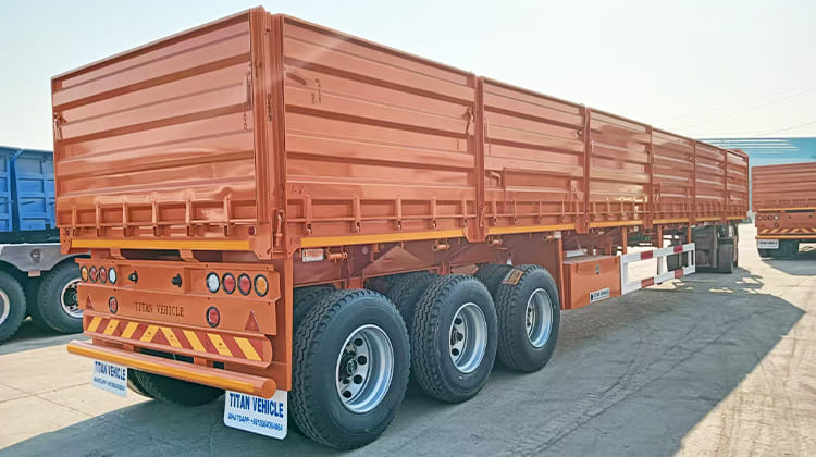 Tri Axle Drop Side Trailer for Sale in Zambia