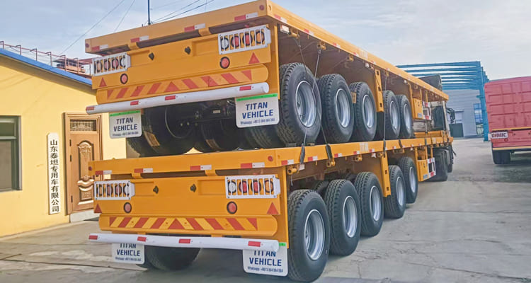 Semi Truck Flatbed Trailer for Sale in Zambia