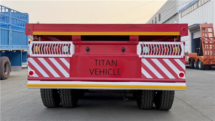 Tri Axle Flatbed Semi Trailer for Sale In Zambia