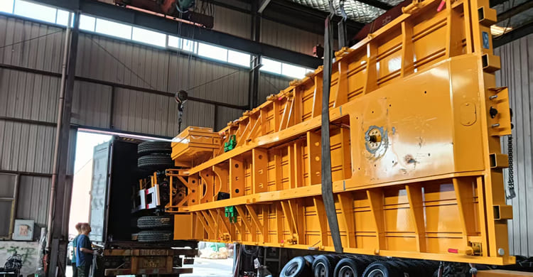 Heavy Duty Tri Axle Flatbed Truck Trailer for Sale in Zambia