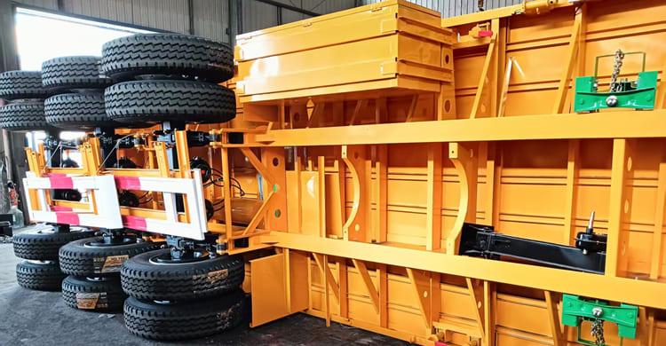 Heavy Duty Tri Axle Flatbed Truck Trailer for Sale in Zambia