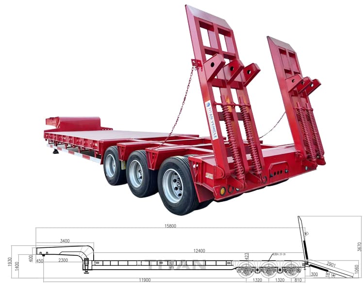 What is the difference between low bed truck trailer and low loader?
