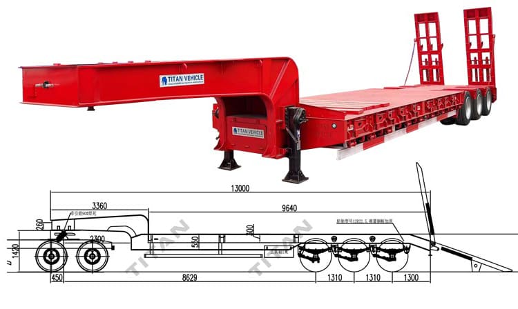 What is the height of low bed truck trailer for sale in Lusaka?