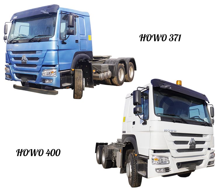 Compared with HOWO 371, what is the promotion of HOWO 400