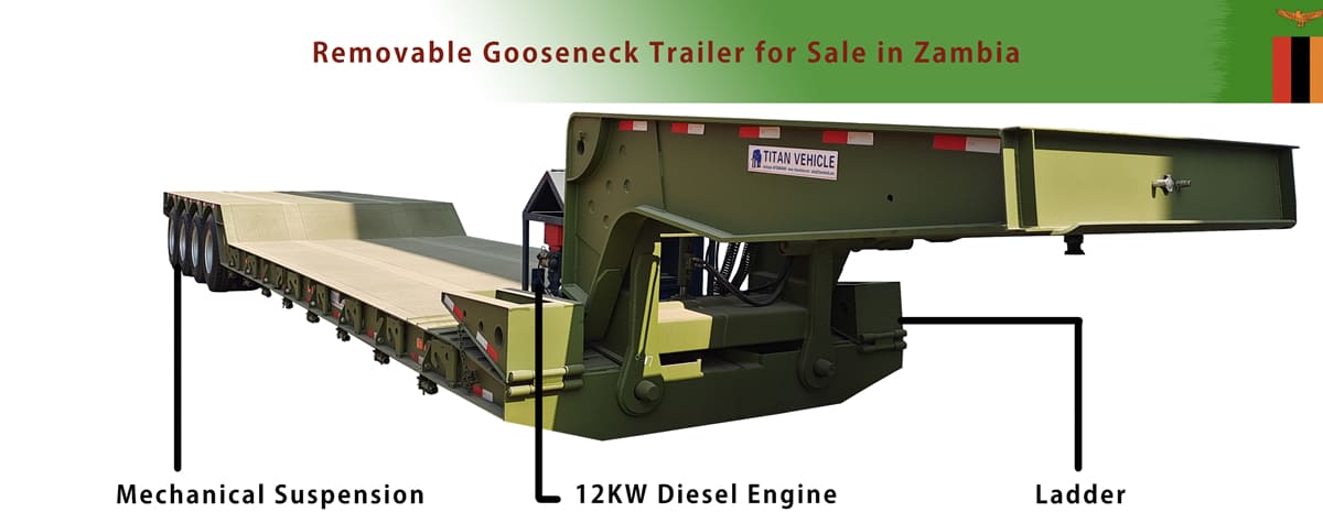 What is The Removable Gooseneck Trailer for Sale in Zambia
