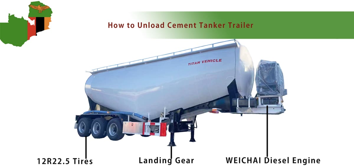How to Unload Cement Tanker Trailer?