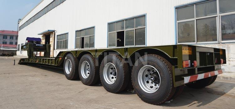 4 Axle 100 Ton Detachable Gooseneck Trailer for Sale in Guinea Kankan