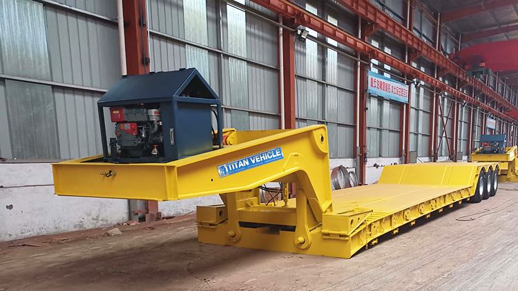 60ton Lowboy Gooseneck Trailer for Sale in Guinea Conakry