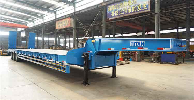 Tri Axle 80T Low Bed Truck Trailer Price for Sale in Guinea Conakry