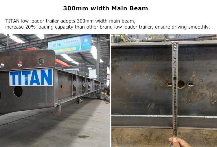 Tri Axle 80T Low Bed Truck Trailer Price for Sale in Ghana Accra