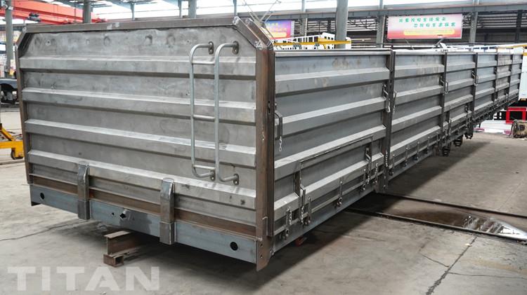 Tri Axle Grain Transport Trailer with Side Boards for Sale in Guinea Conakry