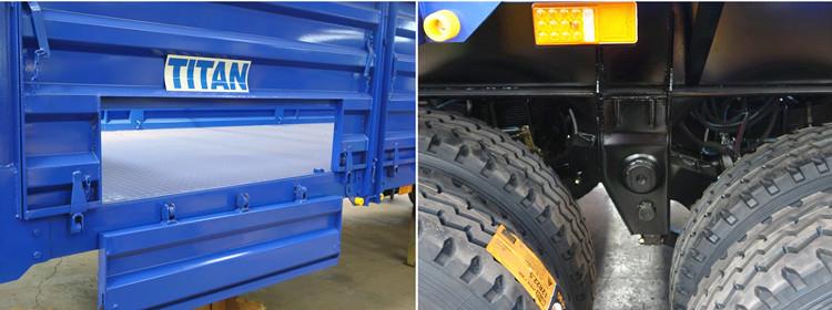 Tri Axle Grain Transport Trailer with Side Boards for Sale in Guinea Conakry