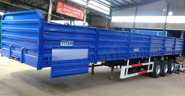 Tri Axle Grain Transport Trailer with Side Boards for Sale in Guinea Conakry