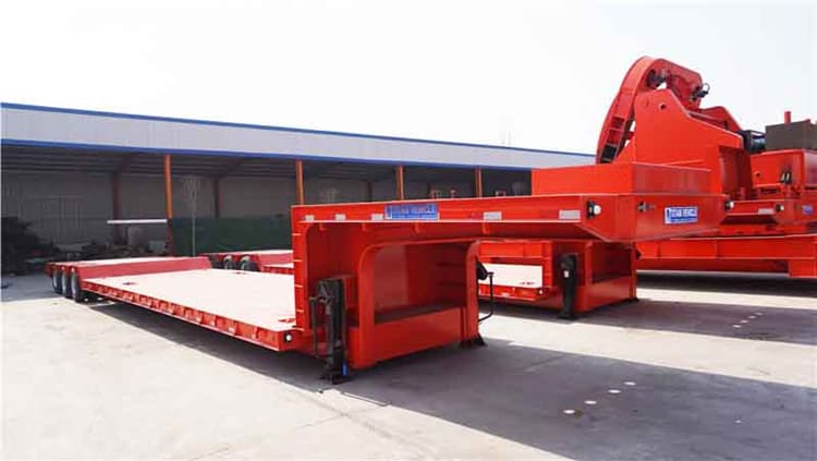Used 3 Axle Hydraulic Low Bed Trailers for Sale in Guinea Kindia