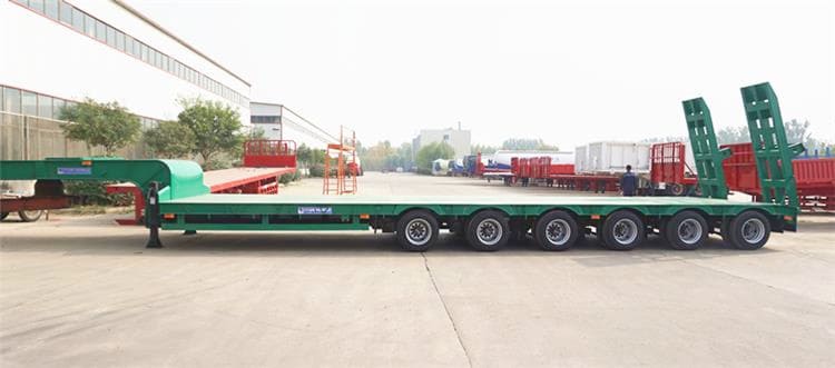 120 Ton Heavy Load Drop Deck Semi Trailer for Sale in Guinea Labe