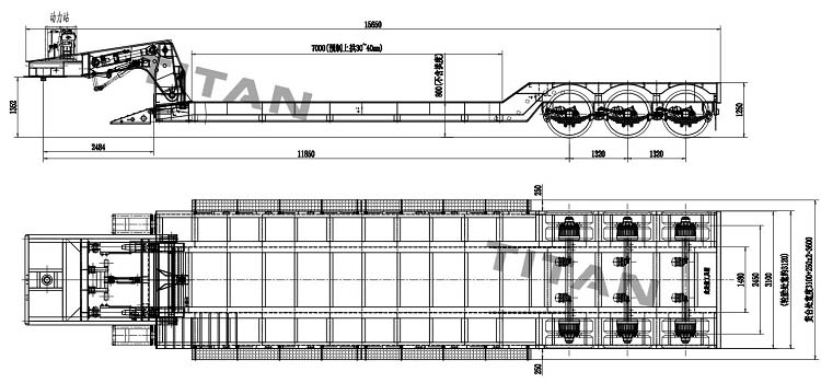 Tri Axle Removable Gooseneck Lowboy Trailer for Sale in Ghana