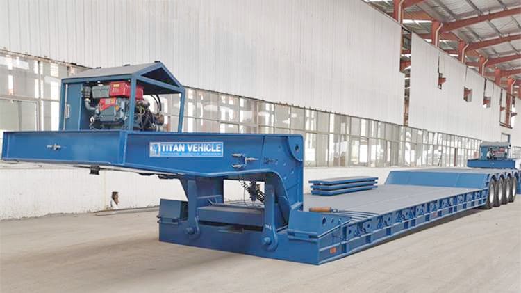 4 Axle Front Loading Lowbed Loader Trailer for Sale in Guinea Victoria,GN