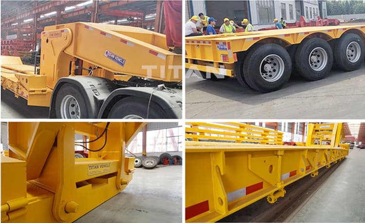 How Much is Used 60T Lowboy Gooseneck Trailer for Sale in Guinea Kindia