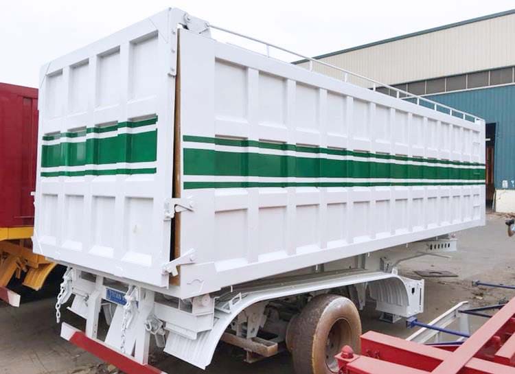 3 Axles 40 Cubic Rock Dump Trailer
