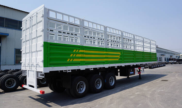 3 Axle Fence Cargo Semi Trailer Price for Sale in Guinea Kindia
