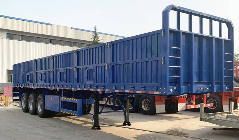Tri Axle Drop Side Trailer Price for Sale in Guinea Conakry