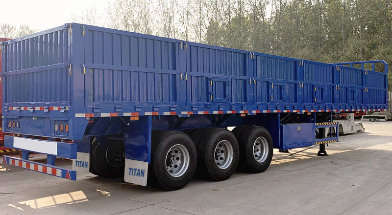 Tri Axle Drop Side Trailer Price for Sale in Guinea Conakry