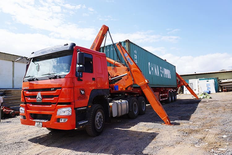45t 40ft container side loader trailer 