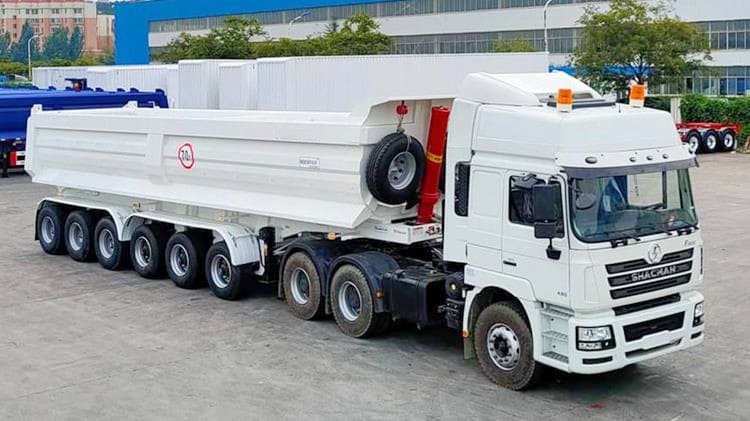 Prices of 6 Axle Rock Dump Truck Trailer for Sale in Guinea Kankan