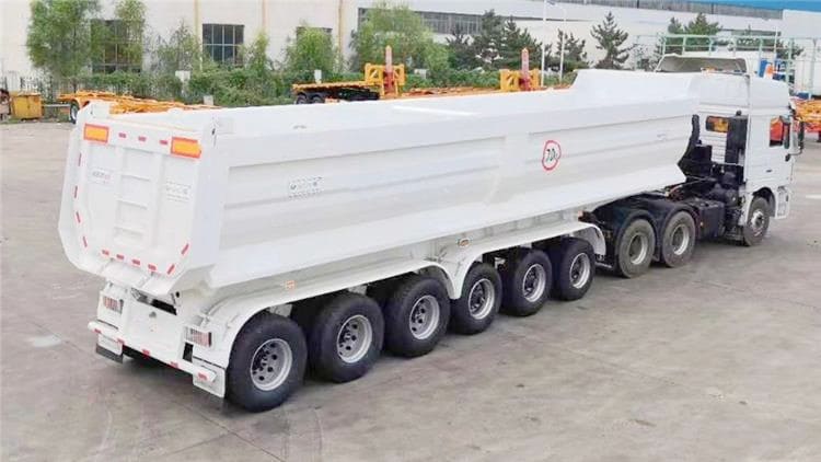 Prices of 6 Axle Rock Dump Truck Trailer for Sale in Guinea Kankan