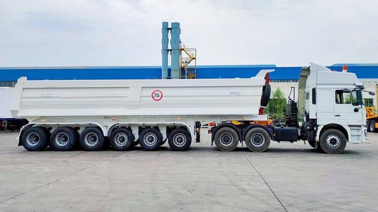 Prices of 6 Axle Rock Dump Truck Trailer for Sale in Guinea Kankan