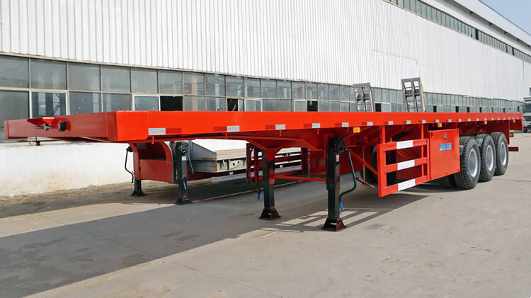 3 Axle 40 Ft Flatbed Semi Trailer for Sale Near Me in Guinea