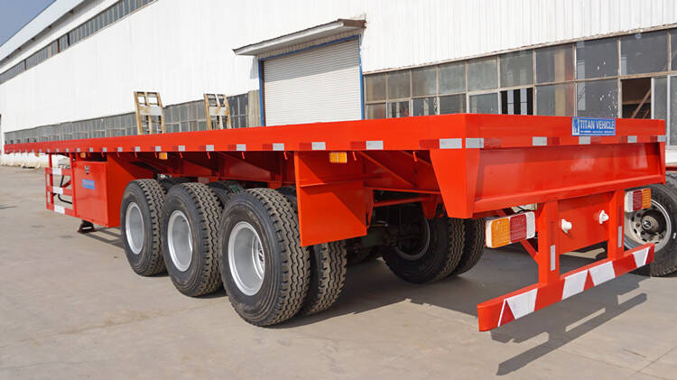 3 Axle 40 Ft Flatbed Semi Trailer for Sale Near Me in Guinea
