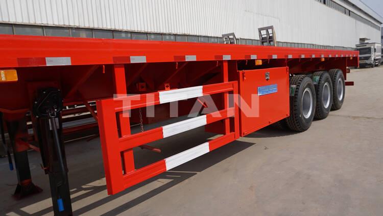 3 Axle 40 Ft Flatbed Semi Trailer for Sale Near Me in Guinea