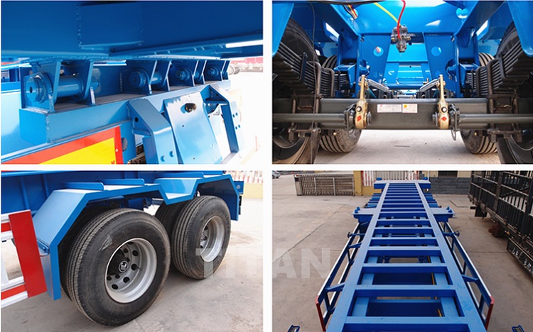 40ft Container Tipper Chassis Trailer for Sale in Guinea Manufacturers