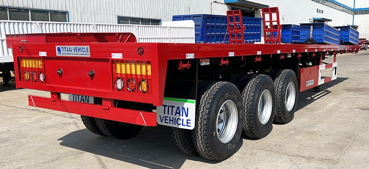 New Tri Axle 40 Ft Flatbed Trailers for Sale Near Me in Zambia