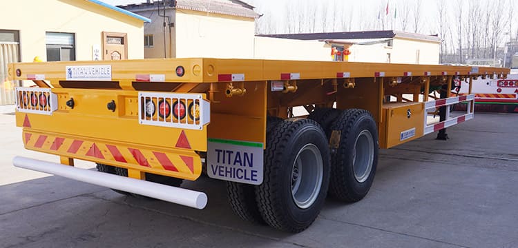 40Ft 2 Axle Semi Flat Bed Trailers for Sale Near Me in Zambia