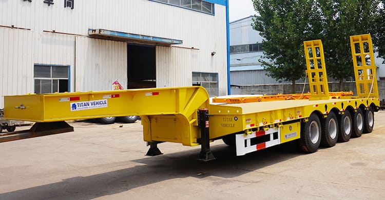 5 Axle 40Ft Lowbed Trailer for Sale in Zambia Lusaka