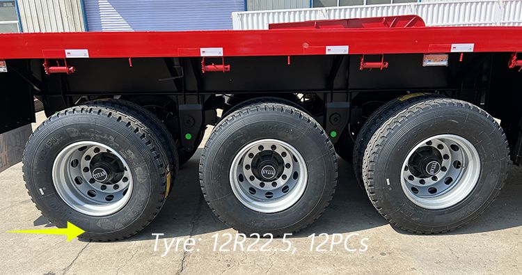 New Tri Axle 40 Ft Flatbed Trailers for Sale Near Me in Zambia