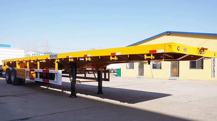 40Ft 2 Axle Semi Flat Bed Trailers for Sale Near Me in Zambia