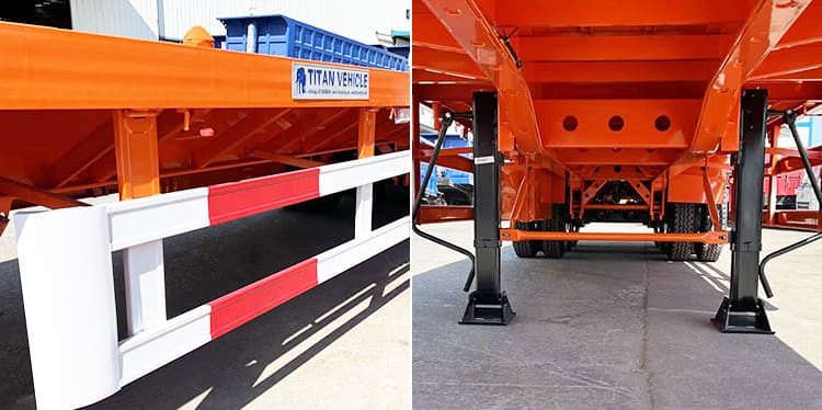 12M Tri Axle Trailer Flatbed for Sale in Zambia