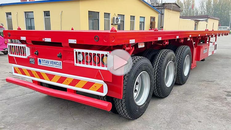 3 Axle Flatbed Trailers for Sale | Semi Truck Flatbed Trailer Cost Manufacturers in Zambia 