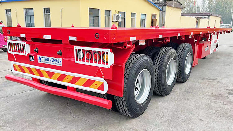 3 Axle Flatbed Trailers for Sale | Semi Truck Flatbed Trailer Cost Manufacturers in Zambia 