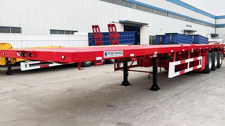 3 Axle Flatbed Trailers for Sale | Semi Truck Flatbed Trailer Cost Manufacturers in Zambia 