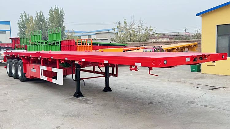 3 Axle Flatbed Trailers for Sale | Semi Truck Flatbed Trailer Cost Manufacturers in Zambia 