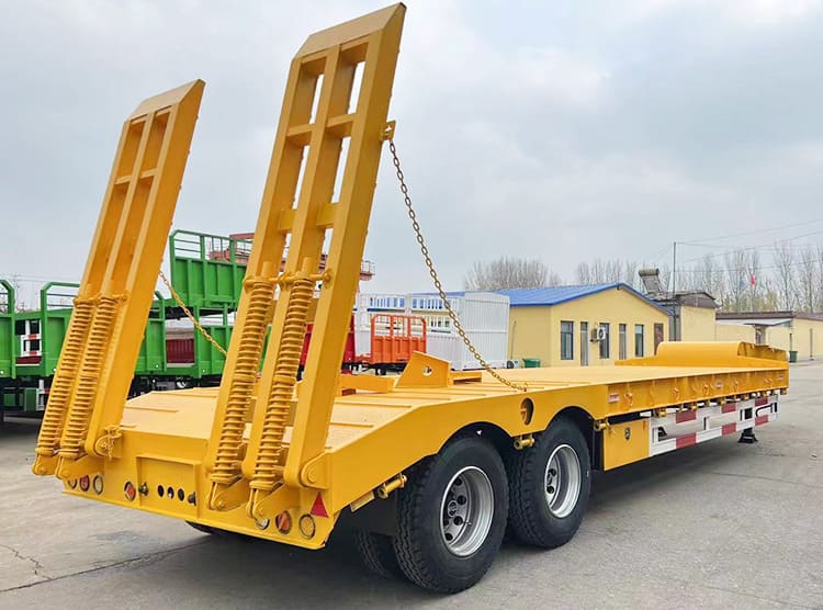 Lowbed Trailer for Sale | 2 Axle 40Ft Low Bed Trailer Truck for Sale in Zambia