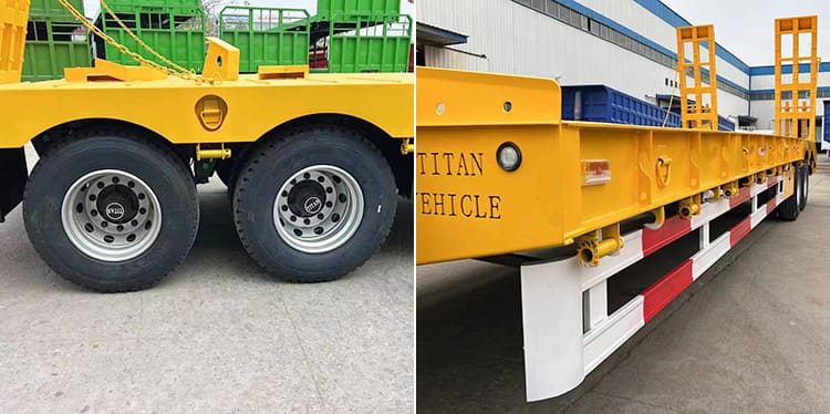 Lowbed Trailer for Sale | 2 Axle 40Ft Low Bed Trailer Truck for Sale in Zambia