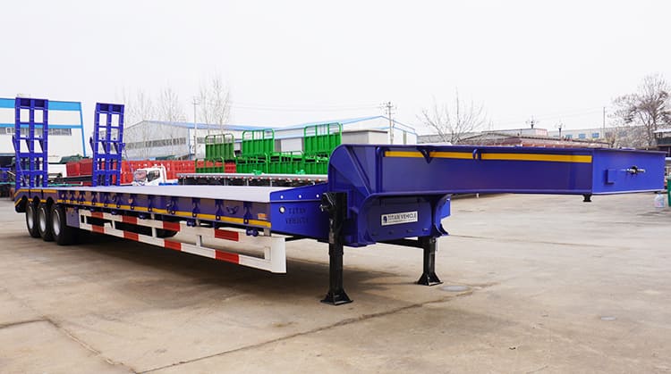3 Axle Lowbed Truck Trailer for Sale Price | 80 Ton Lowbeds for Sale in Zambia