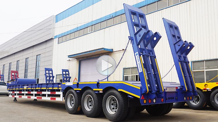 3 Axle Lowbed Truck Trailer for Sale Price | 80 Ton Lowbeds for Sale in Zambia